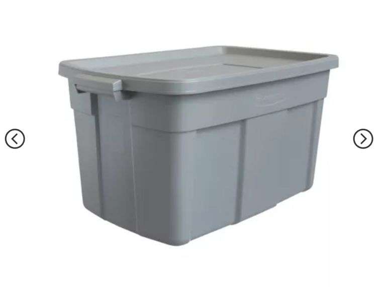 Rubbermaid 31gal Roughneck Storage Tote Gray