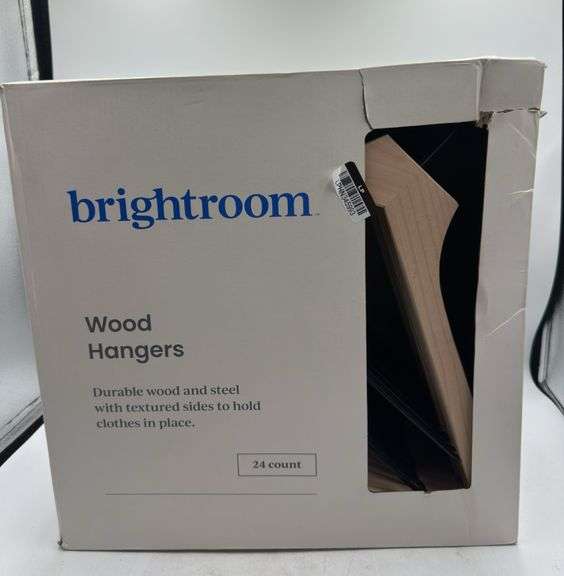 24pk Wood Suit Hangers - Brightroom™