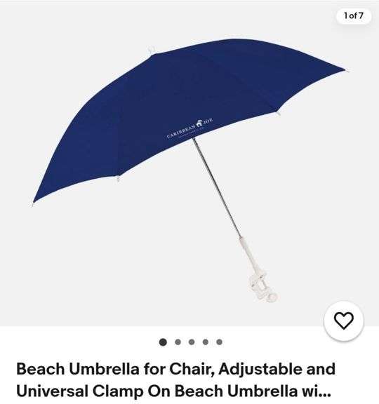 Beach Umbrella for Chair, Adjustable and Universal Clamp
