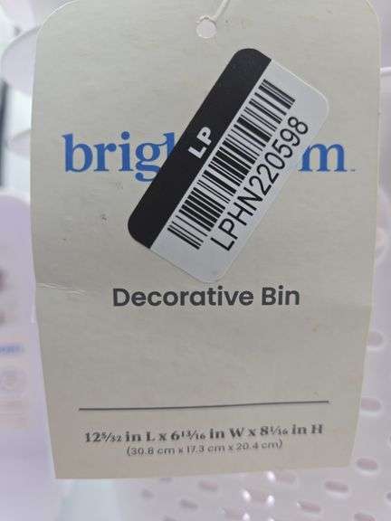 (3) Decorative Bins & (2) Cart Organizers