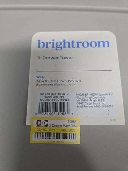 Read! Brightroom 3 Drawer Storage Tower