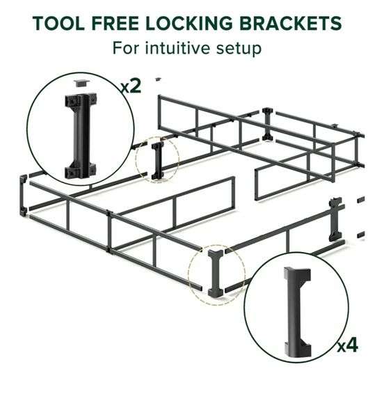 ZINUS 9 Inch WonderBox(TM) Smart Box Spring, Quick Assembly Mattress Foundation, Durable Metal Frame, Full, Grey