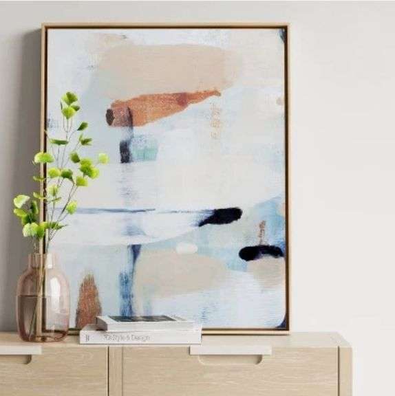 Project 62 Abstract Diptych Wall Art Canvas Set of 2 24"x30" Beige