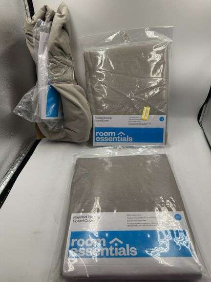 (2) Room Essentials Wide size padded ironing board covers AND Room Essentials Standard size padded ironing board cover