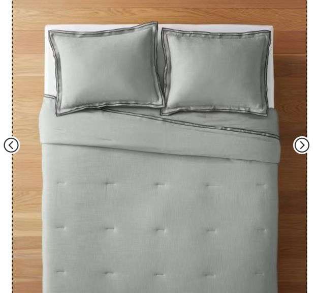 Double Flange Merrow Stitch Comforter & Sham Set - Threshold™ designed with Studio McGee, Full/Queen