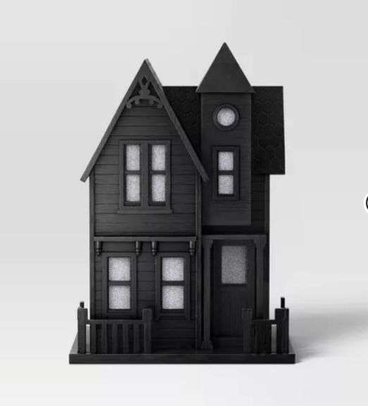 Large Haunted House Figurine Black - Threshold