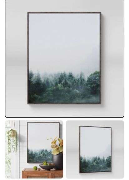 24" x 30" Mystic Forest Framed Canvas - Threshold