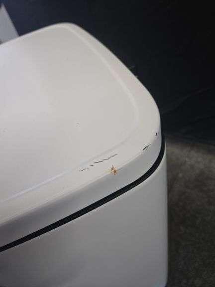 45L Rectangular Step Trash Can White - Brightroom