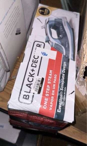 BLACK+DECKER Steam Iron Retractable Cord Gray: 1200W Nonstick Soleplate, Anti-Drip, Vertical Steam, Comfort-Grip Handle