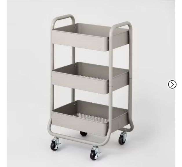 3 Tier Metal Utility Cart - Brightroom™