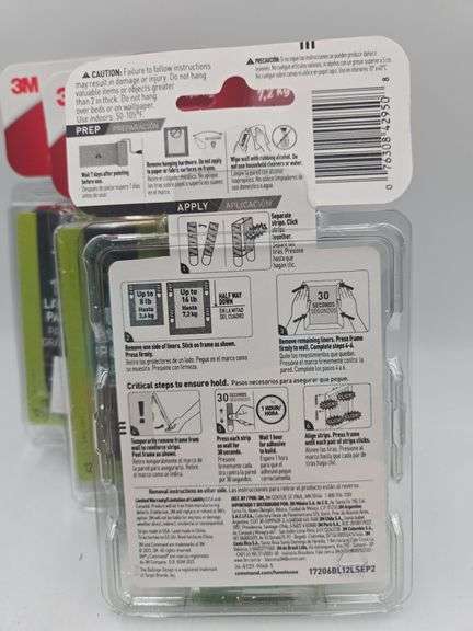 (3) Command Picture Hanging Strips 12ct