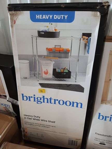 3 Tier Wide Wire Shelving - Brightroom