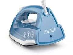 BLACK+DECKER Steam Iron - White: Nonstick Soleplate, Variable Steam, 1200W, Pivoting Cord, 8ft Cord Length