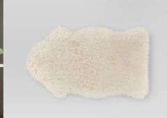 2pk Threshold Faux Fur Pelt Decorative Sofa Throw Blanket Midweight Accent Ivory