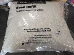 (2) Big Joe Bean Refill Approx 50 Liters Each