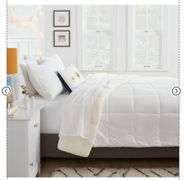 Faux Shearling Washed Microfiber Reversible Comforter - Room Essentials