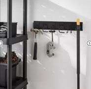 Garage Tool Hook and Rail Kit - Brightroom™: Steel Utility Storage Rack, Garage Organization, Broom Holder, Black
