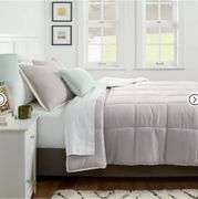 Faux Shearling Washed Microfiber Reversible Comforter - Room Essentials Twin/XL