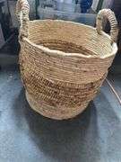 Large Natural Woven Round Basket - Threshold
