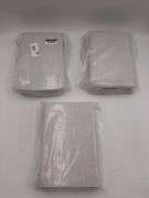 3pk Casaluna Standard Pillow Sham Heavyweight Linen Blend Raw Edge Light Gray