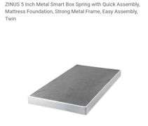 ZINUS 5 Inch Metal Smart Box Spring with Quick Assembly, Mattress Foundation, Strong Metal Frame, Easy Assembly, Twin