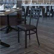 Flash Furniture Contemporary/Modern Vinyl Upholstered Dining Side Chair (Metal Frame) 2pk