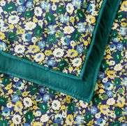 OPALHOUSE~Twin/XL TWIN Printed SUZ FLOWERs Quilt and Sham Set~Blue