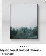 (2) Mystic Forest Framed Canvas - Threshold 24"x30"