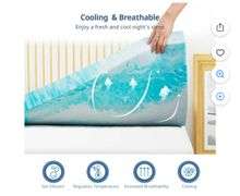 Mattress Topper Twin, 3 Inch Soft Memory Foam Cooling Gel Mattress Topper for Relieve Back Pain
