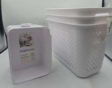 (3) Decorative Bins & (2) Cart Organizers