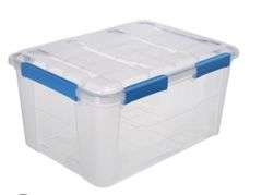 ezystorage® 79.3-quart clear waterproof tote