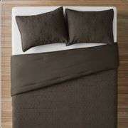 Opalhouse Twin/Twin Extra Long Geo Quilt and Sham Set Dark Gray