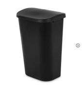 11.3gal Lift Top Waste Basket Black - Brightroom™: Kitchen Trash Can, Fingerprint-Resistant, Indoor Trash Bin