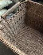 Rectangle Rattan Decorative Basket Dark Brown - Threshold™ designed with Studio McGee: FSC Certified Wicker Storage, Spot Clean
