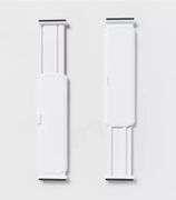 Set of 2 Plastic Drawer Dividers White - Brightroom™: Organizer