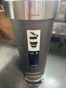 Simplehuman 40L Slim Liner Rim Step Kitchen Trash Can, Gray Plastic