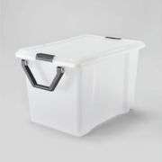 Read! Brightroom Wheeled Latching 128 qt Extra Large Storage Box
