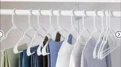 50pk Plastic Hangers White - Room Essentials™: Clothes Hangers for Shirts, Dresses, Tank Tops, Adult Closets