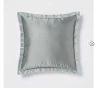 Set of 2 24"x24" Luxe Euro Sateen with Velvet Trim Decorative Pillow - Threshold™