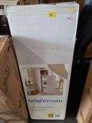 Narrow Storage Cabinet with Pull Out Cart White - Brightroom™: Utility Cart, Rolling Casters, Particle Board, 45" Height