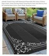 Outdoor Rug, 6x9ft Waterproof Reversible Mat