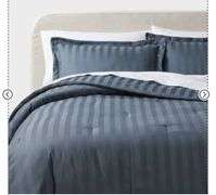 3pc Luxe Striped Damask Comforter and Sham Set - Threshold™