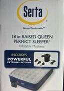 Serta Perfect Sleeper Raised Queen Comfort Top Inflatable Mattress 18in High