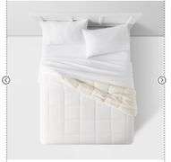 Faux Shearling Washed Microfiber Reversible Comforter - Room Essentials