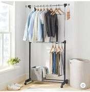 Adjustable Double Rod Garment Rack - Brightroom™