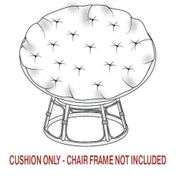 Papasan Cushion, 48 in x 48 in x 4 in, Silver