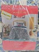 OPALHOUSE~Twin/XL TWIN Printed SUZ FLOWERs Quilt and Sham Set~Blue