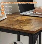 Computer Desk with Storage Bag and Headphone Hook, 31 in Small Home Office Writing Study Desk Modern Simple Style PC Table for Youth Student Adult, 30 Inches Rustic