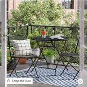 32" Metal Mesh Round Patio Bistro Table - Room Essentials