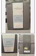 Threshold 500TC Cotton Blend Sateen 4-Piece Sheet Set Grey Herringbone Full